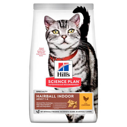 Picture of Hills Adult Feline Hairball Indoor Cat Chicken 1.5kg